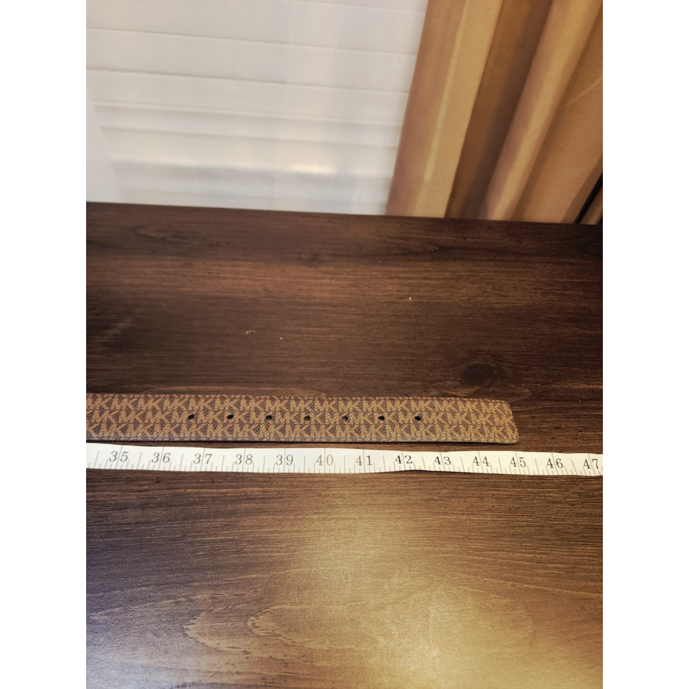 Michael Kors Women's Reversible Leather Logo Belt Sz XL Dark and Cognac Brown - Picture 13 of 16